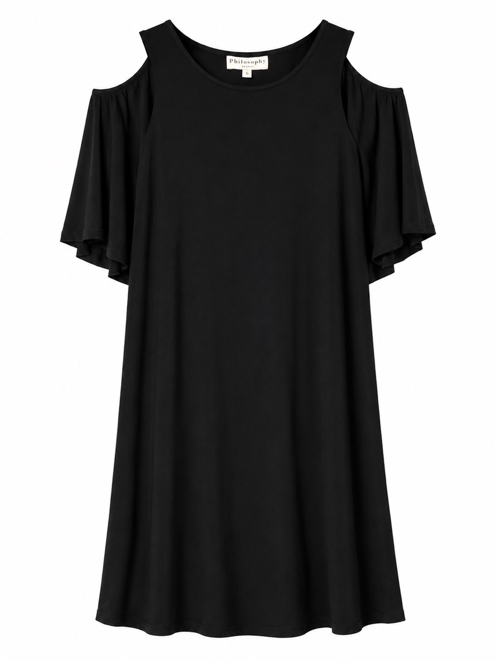 Philosophy Black Cold-Shoulder Dress New with tags